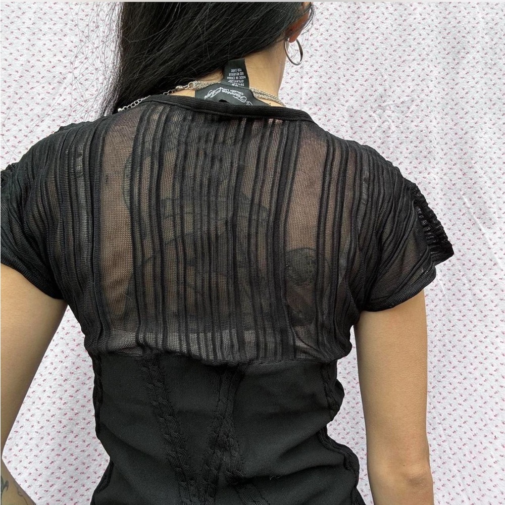 Grunge Black Mesh Office Siren Top View 4